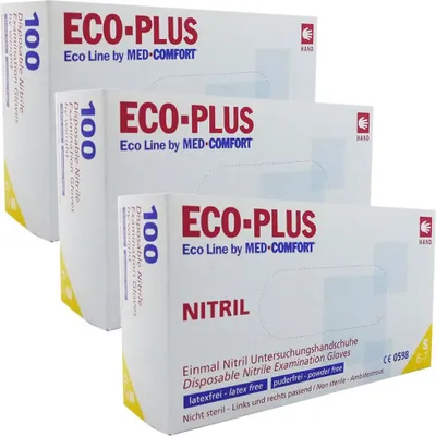 Produktbild von Eco-Plus - Nitril-Untersuchungshandschuh - S - 100 Stk.