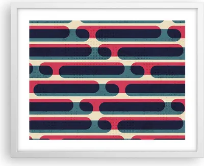 Produktbild von Gerahmtes Poster - Weißer Rahmen - Abstraktion Muster Modern - 50x40 cm - Wand Bild - Wanddeko - Wandbilder - Kunstposter - Wandposter - Bilderrahmen - Bilder - Kunstdruck - Wandbild - P2WAA50x40-4200