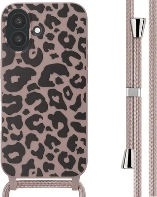 Zdjęcie produktu dla imoshion Silikonowe etui ze sznurkiem do Apple iPhone 16 - Animal Pink