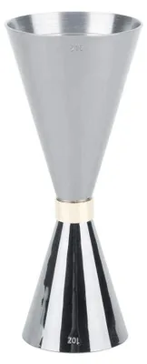 Cocktail-Jigger aus Edelstahl, 30/60 ml, schwarz beschichtet