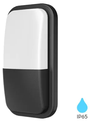 Produktbild von Braytron LED Außenwandleuchte 15W Warmweiß 3000K 1460 lm Rund Kunststoff Anthrazit IP65