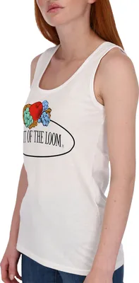 Produktbild von Fruit of the Loom ärmelloses Damen T-Shirt mit Vintage-Logo