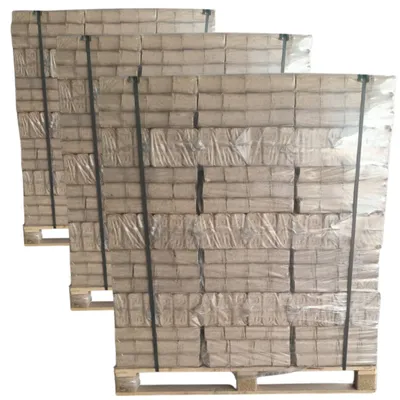Produktbild von RUF BRIKETTS, 100% Buche – 10 kg Hartholzbriketts – Kaminbriketts  Ofenbriketts, 2880 kg, 3 Palette je 960 kg