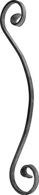 Produktbild von E-Schnörkel 460x80mm (12x6mm) Ladon Schnörkel Zaunschnörkel Zierelement für Zaun Geländer