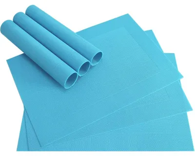Produktbild von Tischset BORDA 6er blau hellblau türkis Tischunterlage als Tischdeko