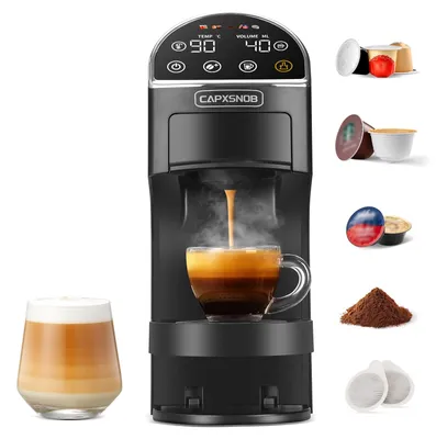 5-in-1 Kaffeemaschine, LED-Touchscreen, 20 Bar, kompakt
