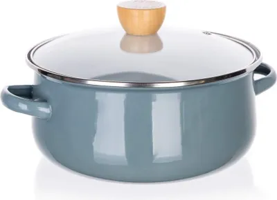 Produktbild von BANKETT-Set emailliert Geschirr NATÜRLICH Olive, 6 St.