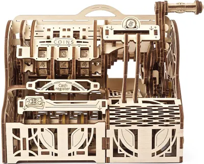 Produktbild von UGEARS Bausatz Registrierkasse mechanischer Modell