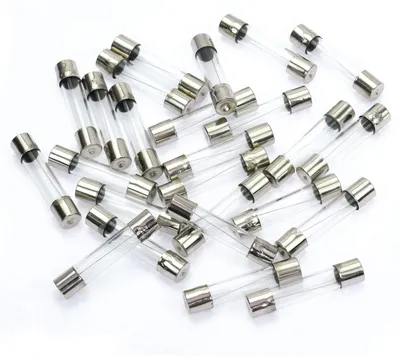 AGC-Glassicherungen 2A, 25 Stück, vernickelt, 6,35x38,35 mm