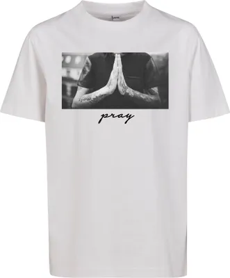 Image de Mister Tee T-Shirt Kids Pray Tee Blanc-122/128
