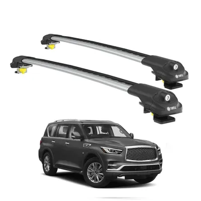 Produktbild von TURTLE DACHTRÄGER AIR-1 INFINITI QX80 Z62 2014 - 2024 (Raised Rails)  , Silber