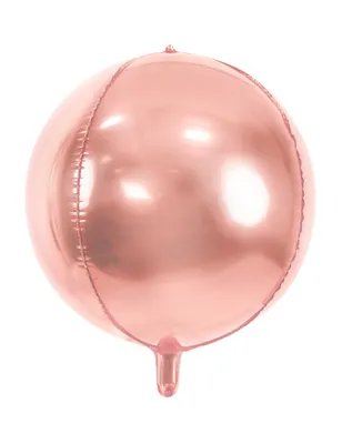 Immagine prodotto di Pallone rotondo in alluminio oro rosa 40 cm - Taglia unica