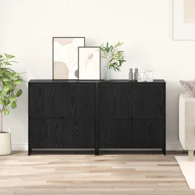 Immagine prodotto di vidaXL, mobiletti contenitori laterali, 2 pezzi, effetto legno noce, 70 x 41 x 75 cm