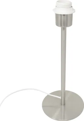 Produktbild von Lampenfuß Metall Edelstahl matt H 35 cm für E27 max 40 Watt