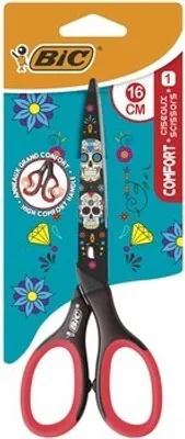 Produktbild von Bic Comfort 16Cm Dekor Schere Blister 1 Stück