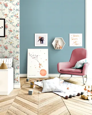 Produktbild von NEWROOM Tapete Blau Vliestapete Punkte - Punktetapete Landhaus Weiß Pünktchen Polkadot Romantisch