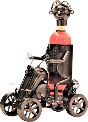 Produktbild von Flaschenhalter Quad aus Metall für Weinflasche