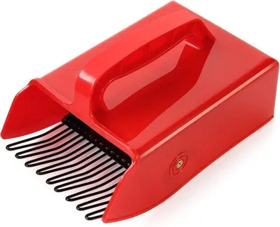 Produktbild von Famanu Beerenpflücker mit Metallkamm - Rot-Schwarz