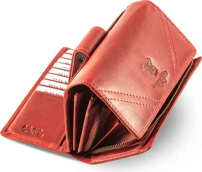 Produktbild von MATADOR LISSABON Leder Damen Langbörse Geldbörse RFID Rot
