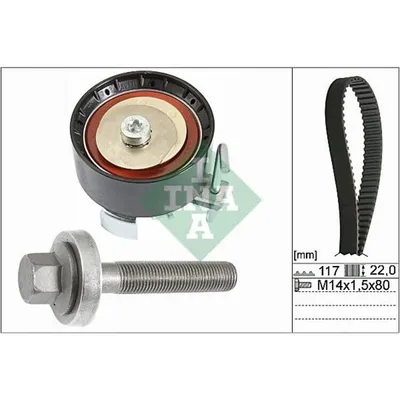 Produktbild von INA 530 0605 10 Zahnriemensatz für FORD Fiesta Mk6 Schrägheck (JA8, JR8)