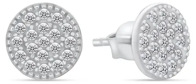 Zdjęcie produktu dla Eleganckie srebrne kolczyki z cyrkoniami EA506W