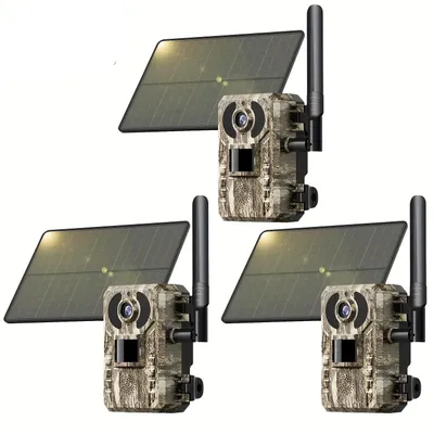 Productafbeelding van 4G Jachtcamera - Wildcamera - Trailcamera - Natuurcamera - Beveiligingscamera - Solar Energie