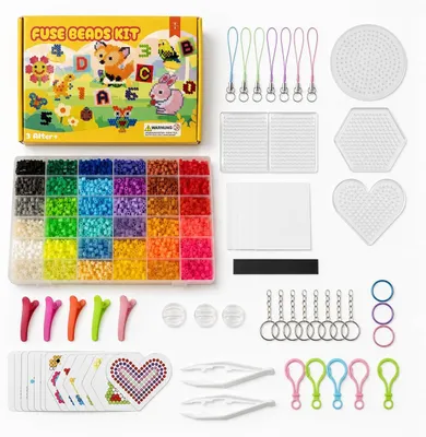 Immagine prodotto di Perline termoadesive, 11000 pezzi, 36 colori, per bambini