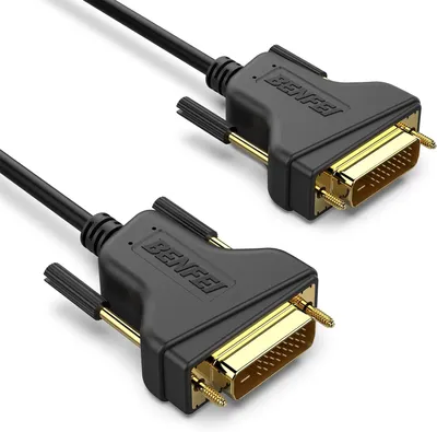 Produktbild von BENFEI DVI-auf-DVI-Kabel, 3 m, DVI-D 24+1 vergoldetes Kabel, Dual-Link-Unterstützung, hohe Auflösung 2560 x 1600 für Gam
