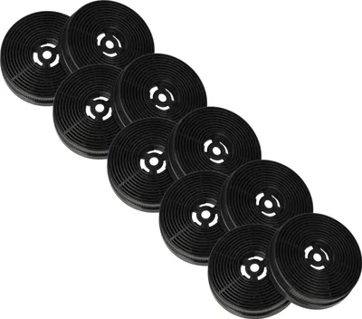 Produktbild von vhbw 10x Aktivkohlefilter kompatibel mit PROKIRA DH60 MB-01, FH60MS, DH60GB-02, DH60GB-03, DH60 MS-01, DH60GB-01, DH60 MB-02 Dunstabzugshaube