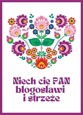 Zdjęcie produktu dla Karnet - Niech Cię Pan - folklor