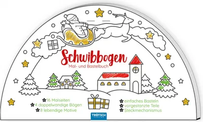 Produktbild von Trötsch Bastelbuch Schwibbogen Mal- und Bastelbuch