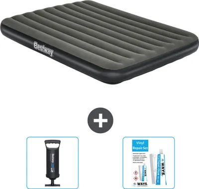 Produktbild von Bestway Luftmatratze – 2 Personen – 152 x 203 x 25 cm – Grün – im Lieferumfang enthalten Zubehör