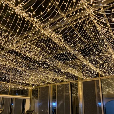 Zdjęcie produktu dla Jiubiaz 100M 500 lampek choinkowych LED ciepły biały 8 trybów oświetlenia party garden indoor outdoor decoration Christmas lights IP44