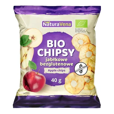 Obrázok produktu pre BEZLEPKOVÉ JABLČNÉ ČIPSKY40 g - NATURAVENA
