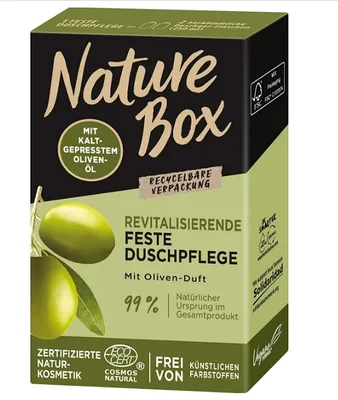 Produktbild von Nature Box Nourishing Solid Shower Care with Olive Scent 100g