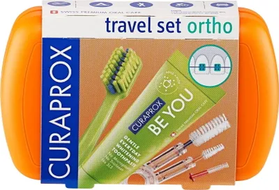 Image de CURAPROX Travel Set Ortho, orange
