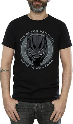 Produktbild von Black Panther - T-Shirt für Herren BI407 (L) (Schwarz)