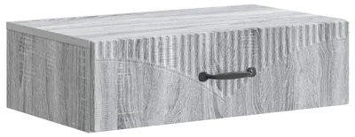Image de Table d'appoint murale Sonoma gris 59 x 34,5 x 17 cm
