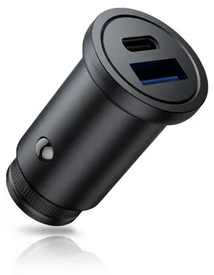 Image de Chargeur voiture CSL USB A & C, chargeur voiture USB, chargeur rapide 30 W, alimentation voiture USB-C & USB-A, allume-cigare, Power Delivery & Quick Charge