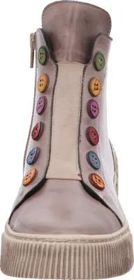 Obrázek produktu pro Gemini dámské kotníkové boty s barevnými knoflíky na zip 033100-02, velikost:39 EU, barva:Beige