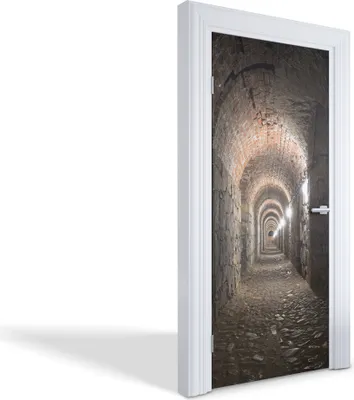 Produktbild von Wandtattoos Türen Selbstklebende Wandsticker Türtapeten - Steintunnel - 95 x 205 cm