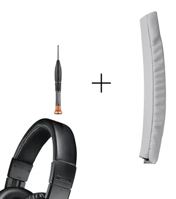 Immagine prodotto di INF Copertura per Archetto in Pelle Proteica compatibile con Audio-Technica ATH M50 Series — Cuscinetto in Memory Foam con Attrezzo di Rimozione Incluso Bianco
