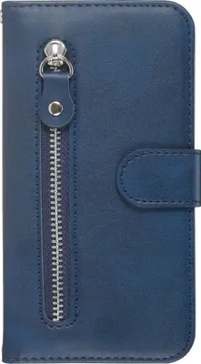 Produktbild von Mobigear Zipper  Samsung Galaxy S20 Hülle Klapphülle Geldbörse - Blau
