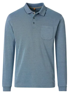 Produktbild von Redmond - Herren Polo-Shirt Langarm (262880700), Größe:XL, Farbe:Hellblau (120)