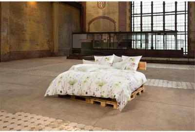 Produktbild von Estella Bettwäsche Mako-Satin Meadow    Farbe grün Größe 155x200cm + 80x80cm