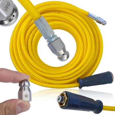 Produktbild von Hochdruckschlauch Ersatzteil – Kanalreinigung 20 m | Karcher Easy!Lock Anschluss | 1/4" Düse 4-Loch | 250 bar | Kompatibel mit Karcher HD HDS