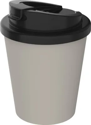 Produktbild von -Kaffeebecher "Premium Deluxe" - BPA-freier Thermobecher aus Biokunststoff mit 2K-Verschluss - 250 ml Isolierbecher To-Go  Germany - haselnuss