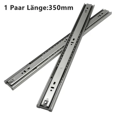 Produktbild von EINFEBEN 2X Schubladenschienen Vollauszüge 350 mm Schubladen kugelgelagert Tragkraft 35 Kg