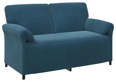Image de Canapé 2 places vidaXL bleu 158 x 83 x 95 cm en velours