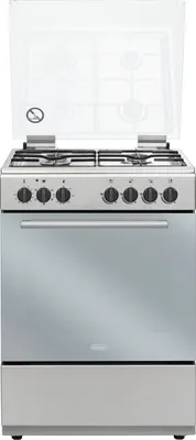 Image de De'Longhi DL664EX Cuisinière Cuisinière indépendante A Electrique Plaque de cuisson à gaz Acier inoxydable